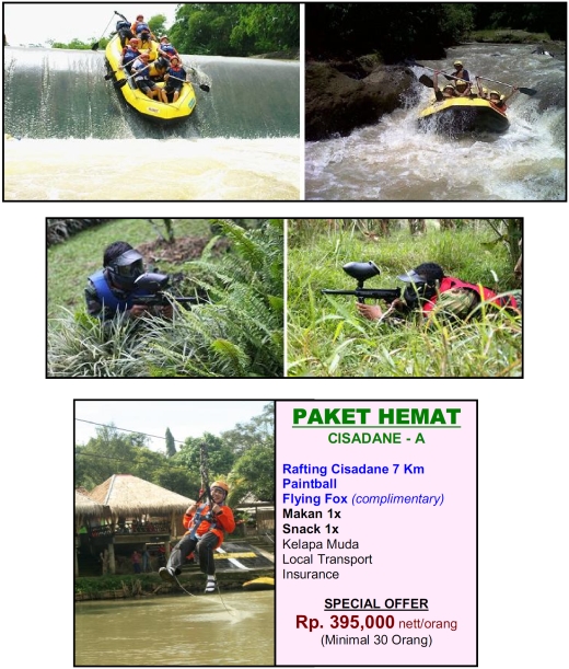Paket Outbound Rafting (Arung Jeram) Murah Lokasi di Bogor