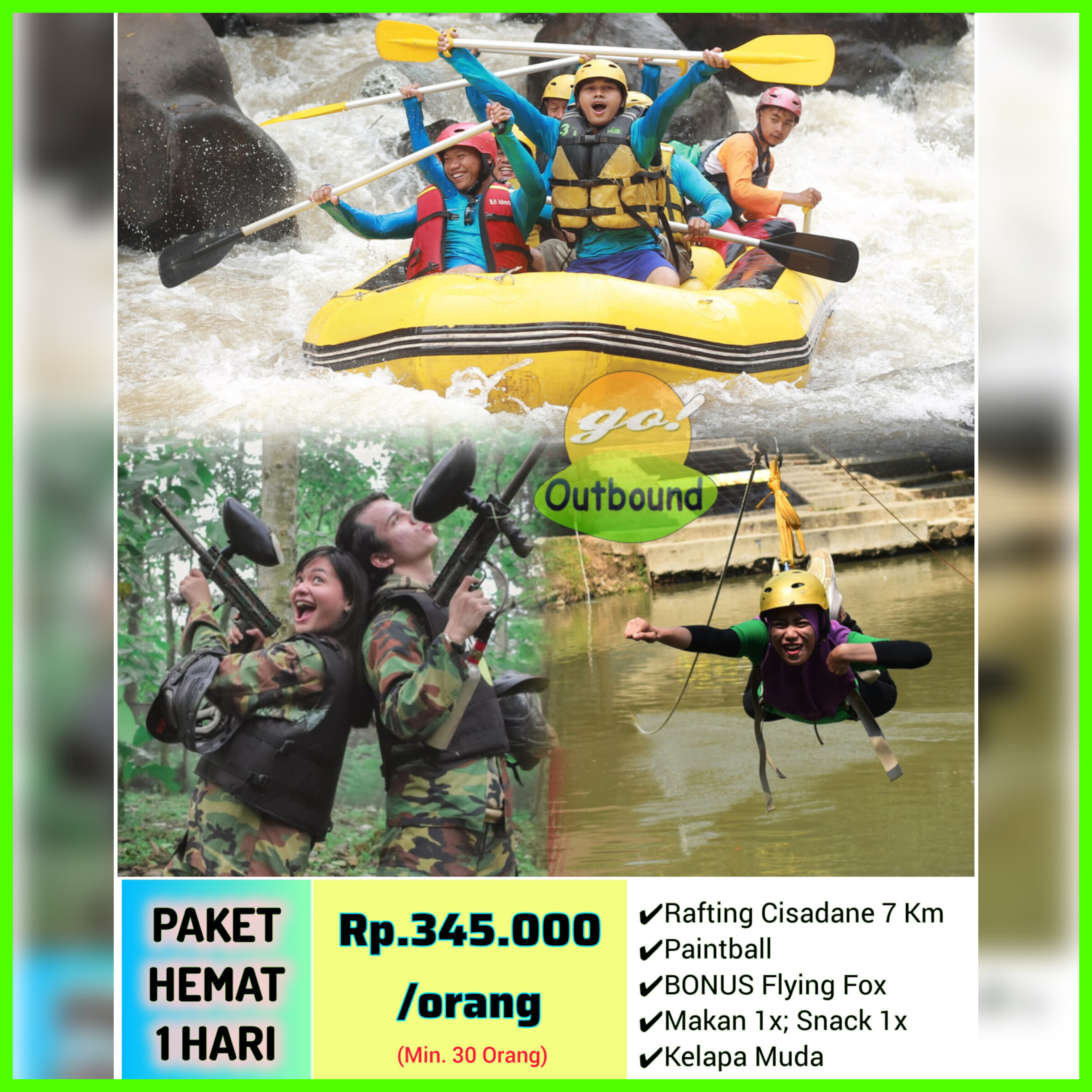 Tempat Rafting di Bogor TERBAIK, Paket Arung Jeram MURAH